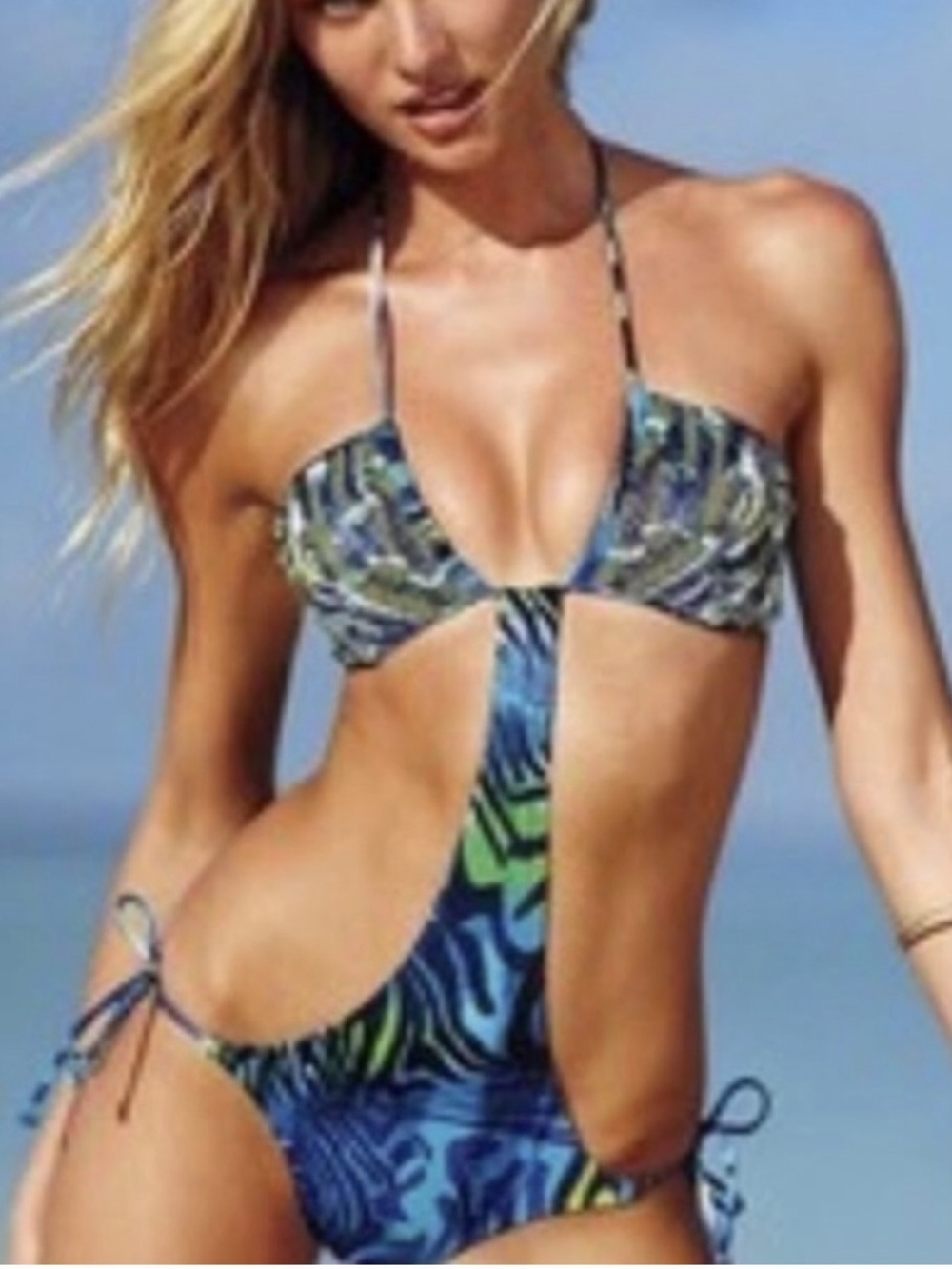 RARE VICTORIAS SECRET BEJEWELED MONOKINI